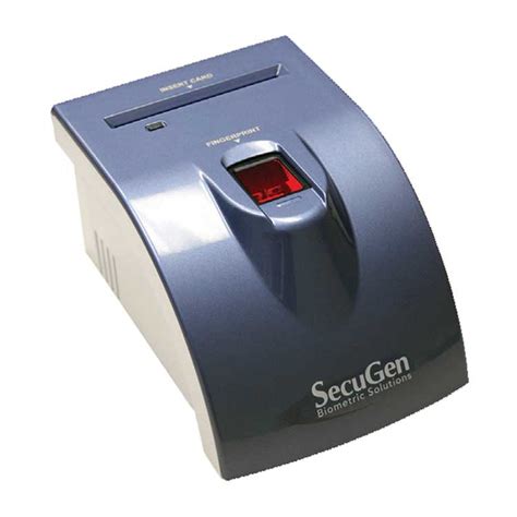 smart card reader with fingerprint sensor|SecuGen iD.